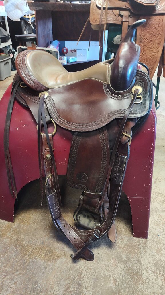 Circle Y Park and Trail Saddle, Brown, 15.5" seat