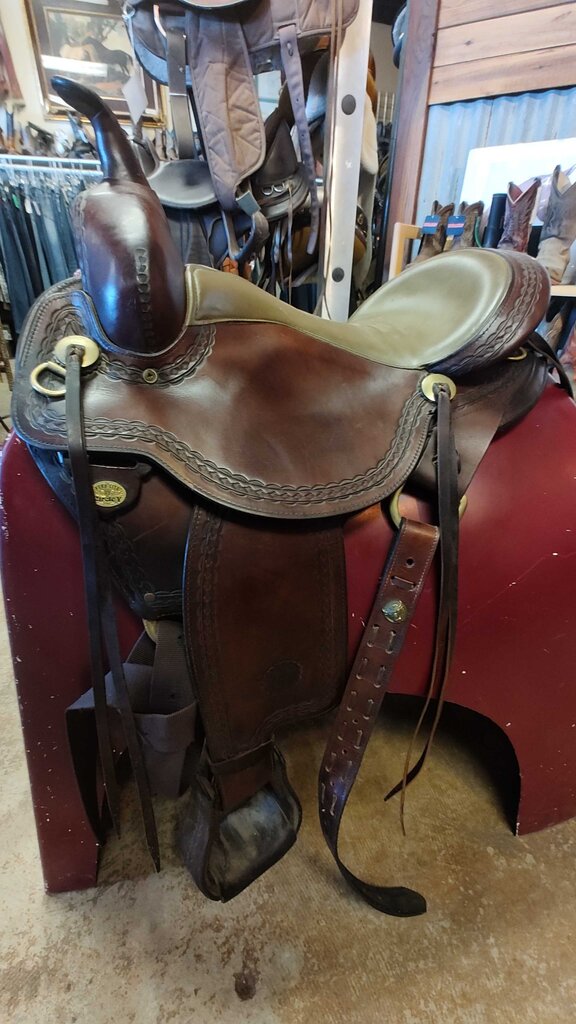 Circle Y Park and Trail Saddle, Brown, 15.5" seat