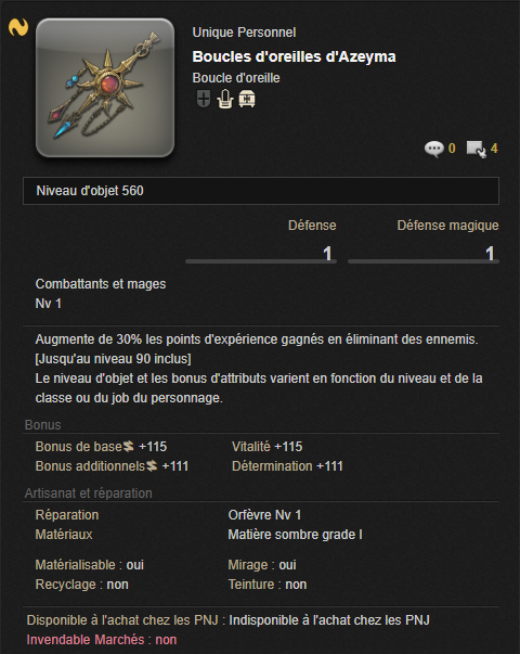 description Boucles d'oreilles d'Azeyma