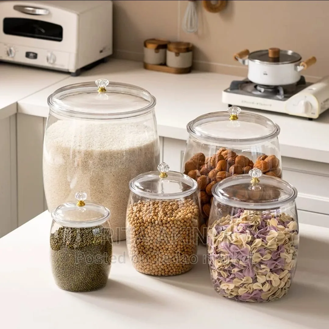 Transparent Large Sealed Storage Jar* 3