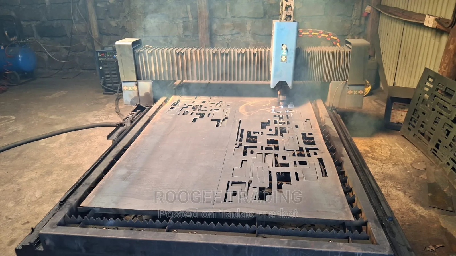 CNC PLASMA CUTTING MACHINE+COMPRESSOR FOR SALE 5