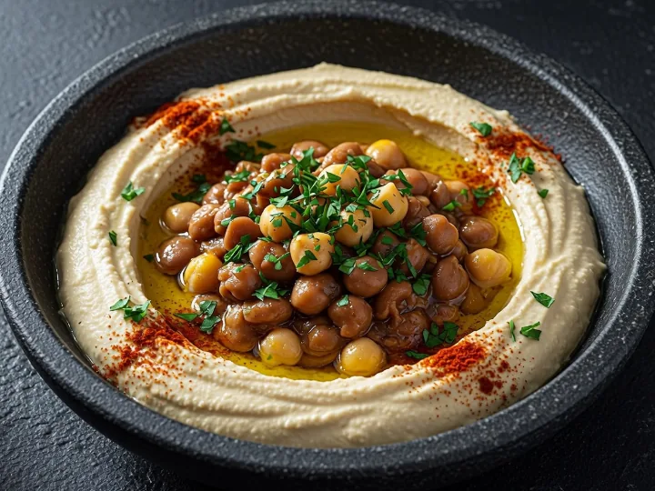 חומוס עם פול