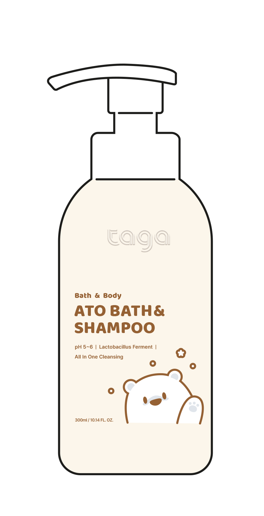 Ato Bath & Shampoo 300ml