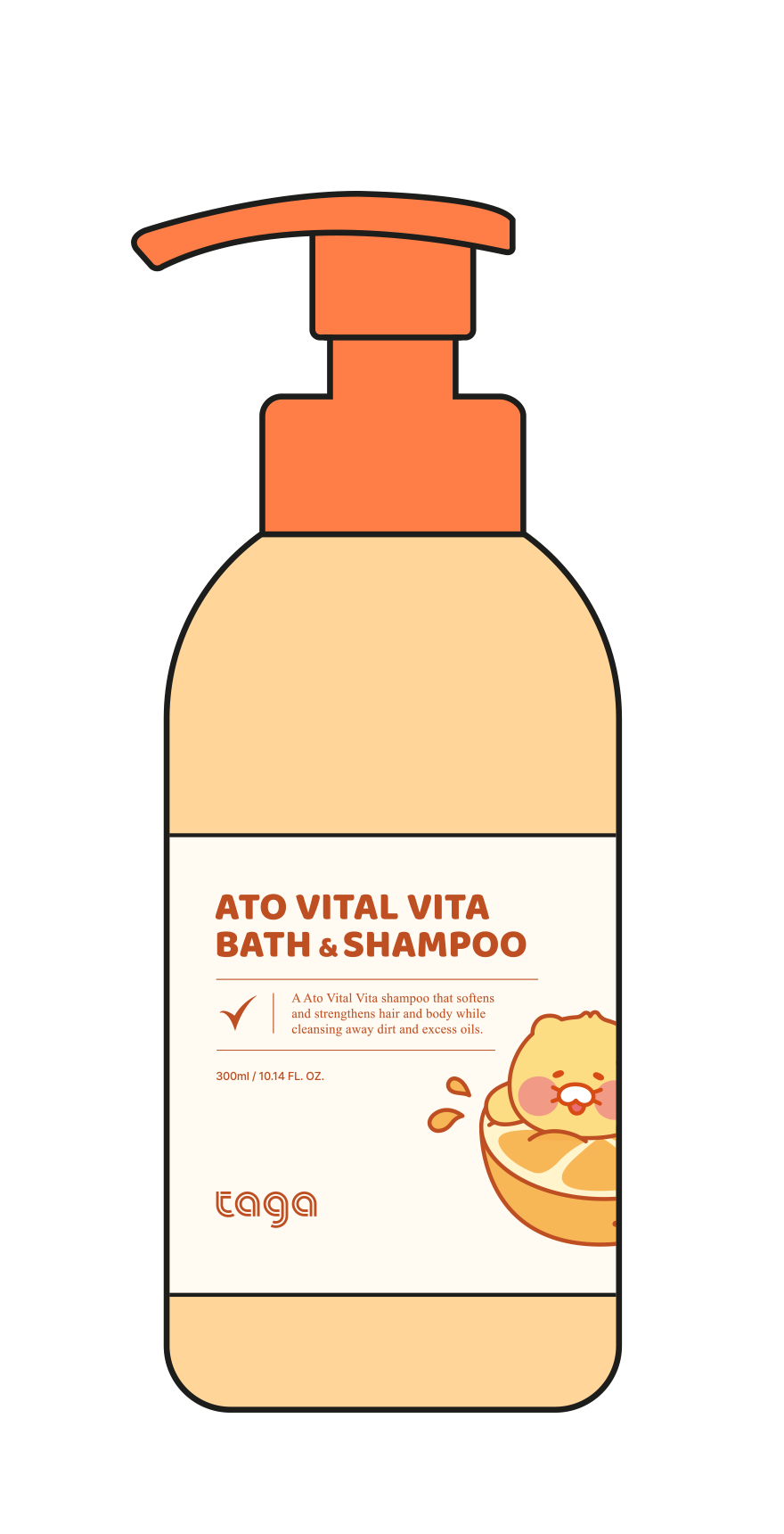 Ato Vital Vita Bath & Shampoo 300ml