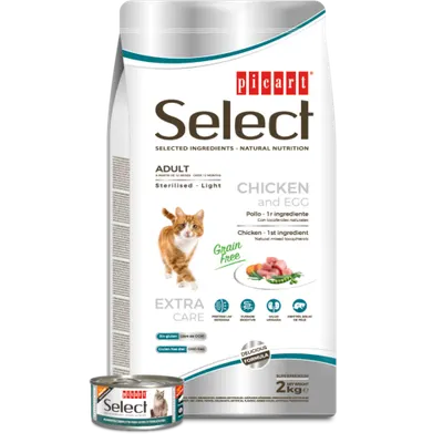 סלקט מניו | Select Menu מזון יבש מלא לחתולים מסורסים/מעוקרות | ללא דגנים | 8 ק״ג