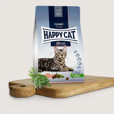 הפיקט | Happy Cat מזון יבש מלא לחתולים בוגרים | סלמון אטלנטי, אפונה ורוזמרין | 4
