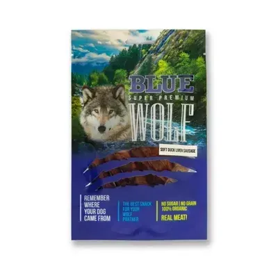BLUE WOLF חטיף פרימיום לכלב – נגיסוני ברווז