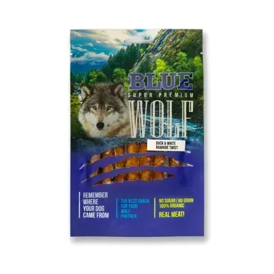 BLUE WOLF חטיף פרימיום לכלב – בשר ברווז מלופף על מקל בקר