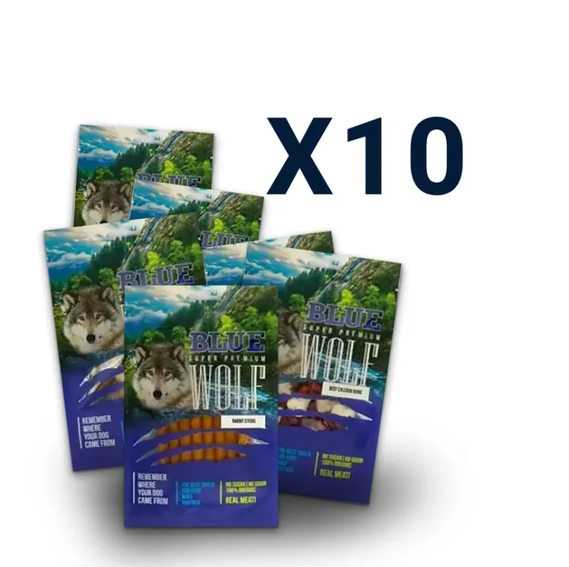 מגוון חטיפי בלו וולף 10 ב100
