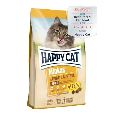 הפיקט | Happy Cat מזון יבש מלא לחתולים בוגרים | היירבול להפחתת כדורי שיער | 4 ק״