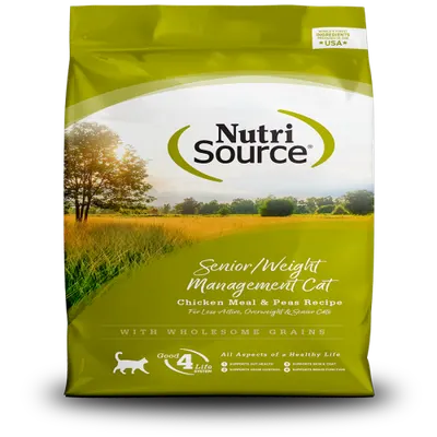 נוטריסורס NutriSource מזון יבש מלא לחתולים בוגרים/מבוגרים | סניור לייט | 5.4 ק״ג