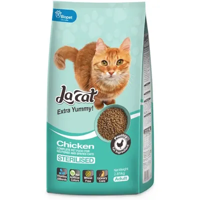 להקט | LaCat מזון יבש מלא לחתולים מסורסים/מעוקרות סטרלייזד | 6 ק״ג