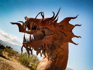 a statue of a group of animals