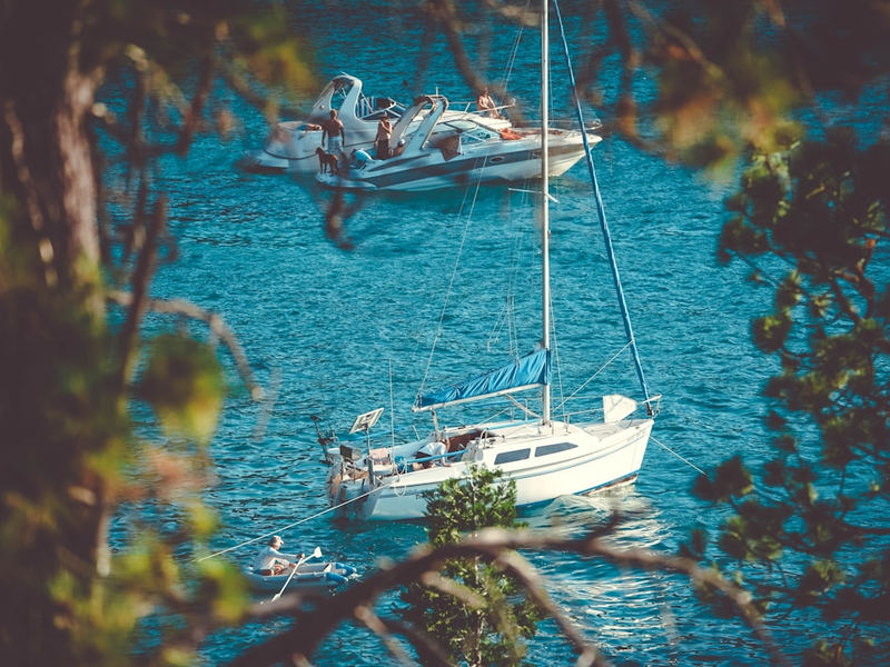 There are plenty of secret coves along the East Shore of Lake Tahoe only accessible by boat, so be sure to ask a local!