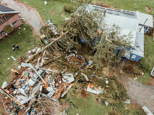 Damage from a tornado in Callicoon Center NY 12/16 (IG: @clay.banks)