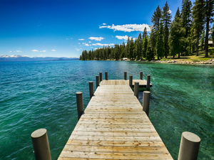 A relaxing spot out on a pier jutting out into Lake Tahoe just outside the Hellman-Erman Mansion historic site. An amazing place to spend an afternoon.