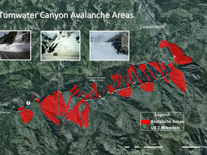 US 2 Tumwater Canyon Avalanche Areas