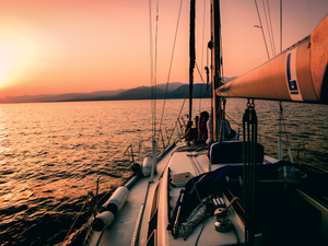 Sailing in Aegean Sea