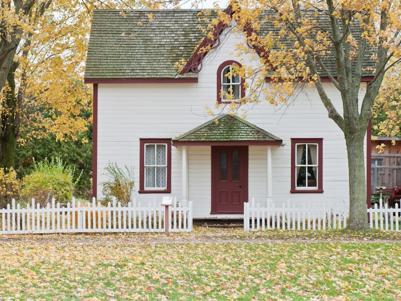 Small house on an autumn’s day