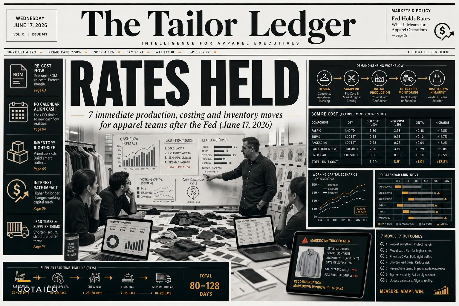 After the Fed Held Rates: 7 Production, Costing and Inventory Moves Apparel Teams Should Make Now