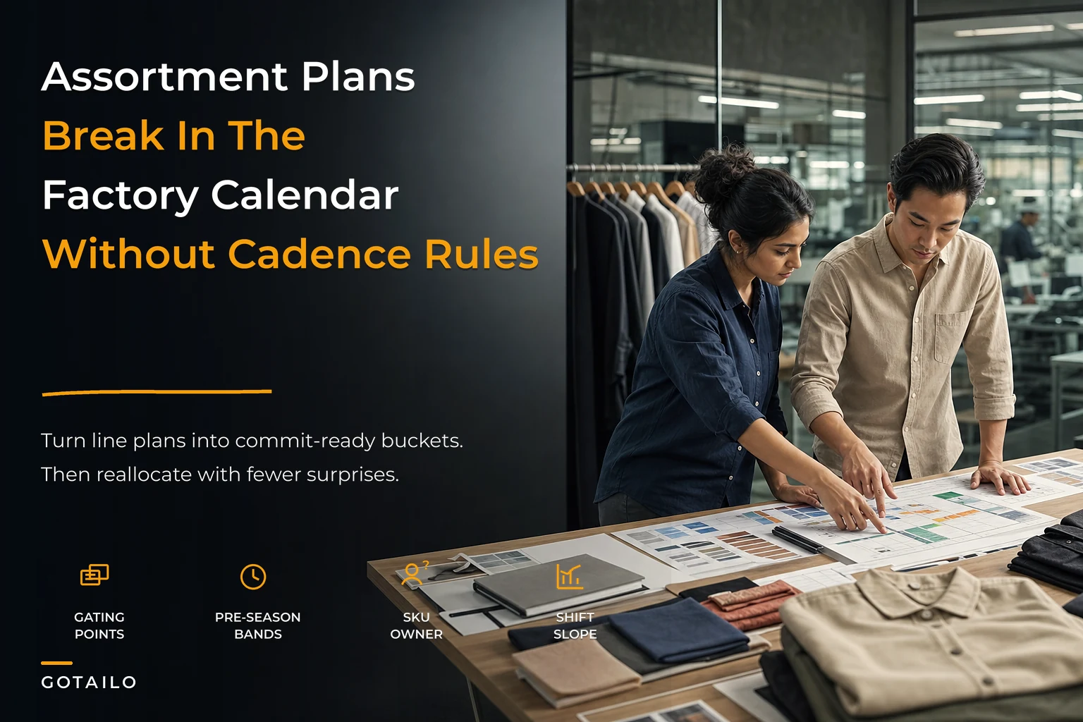 Align assortment to factory reality: translating merchandising decisions into capacity-linked cadences for apparel