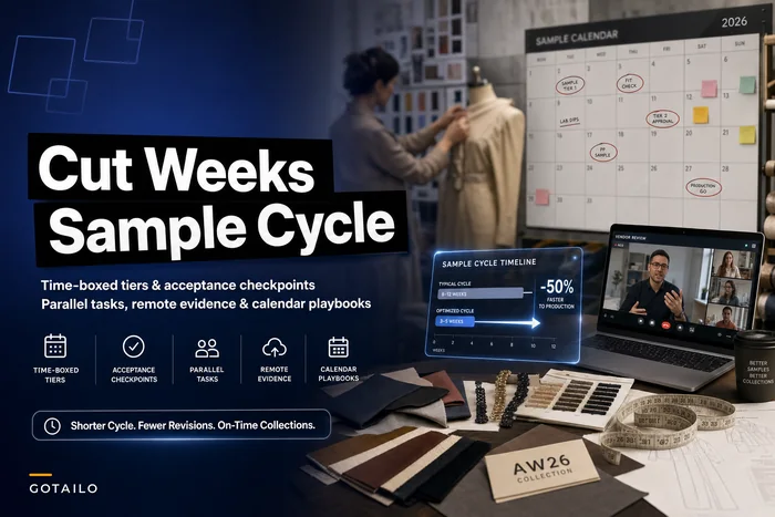 Cut weeks from sample-to-production: a time-boxed sample cycle for seasonal collections