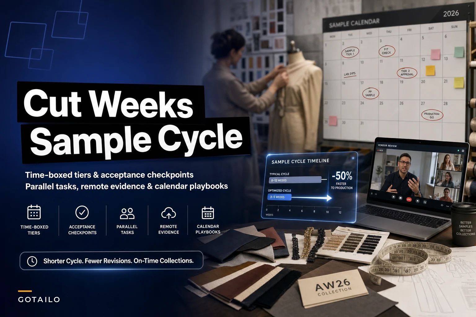 Cut weeks from sample-to-production: a time-boxed sample cycle for seasonal collections
