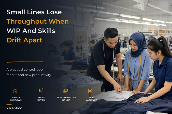 Factory workforce productivity model for small cut-and-sew lines