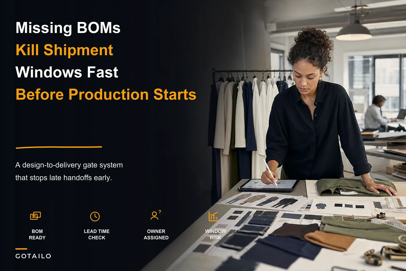 Falling behind shipment windows? A design-to-delivery production planning framework for apparel brands