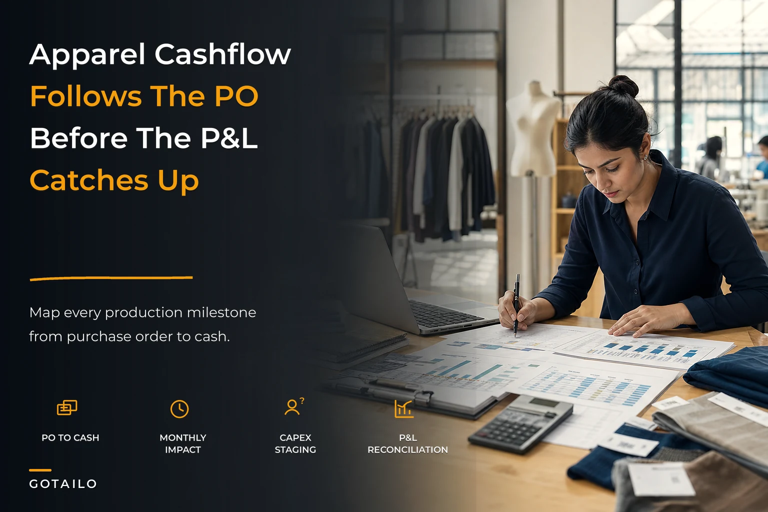 Make apparel P&L and cashflow predictable with operational finance