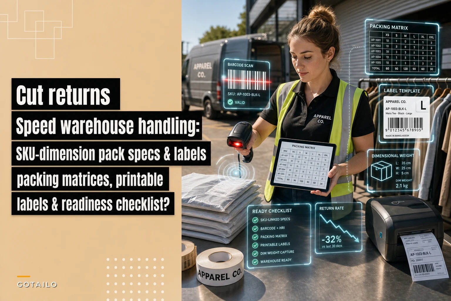 Packaging and labeling specs that cut returns and speed warehouse handling
