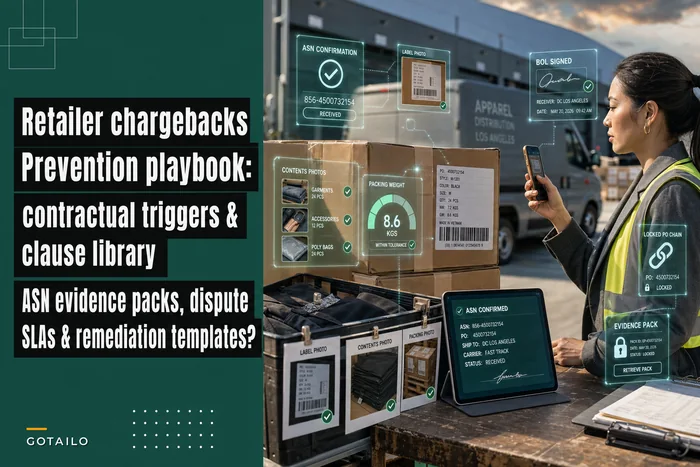 Prevent retailer chargebacks: contractual triggers, evidence packs and dispute SLAs