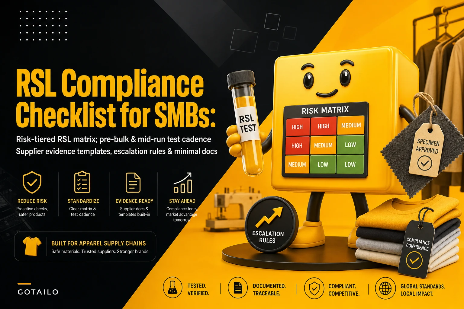 RSL compliance checklist for SMB apparel teams and suppliers