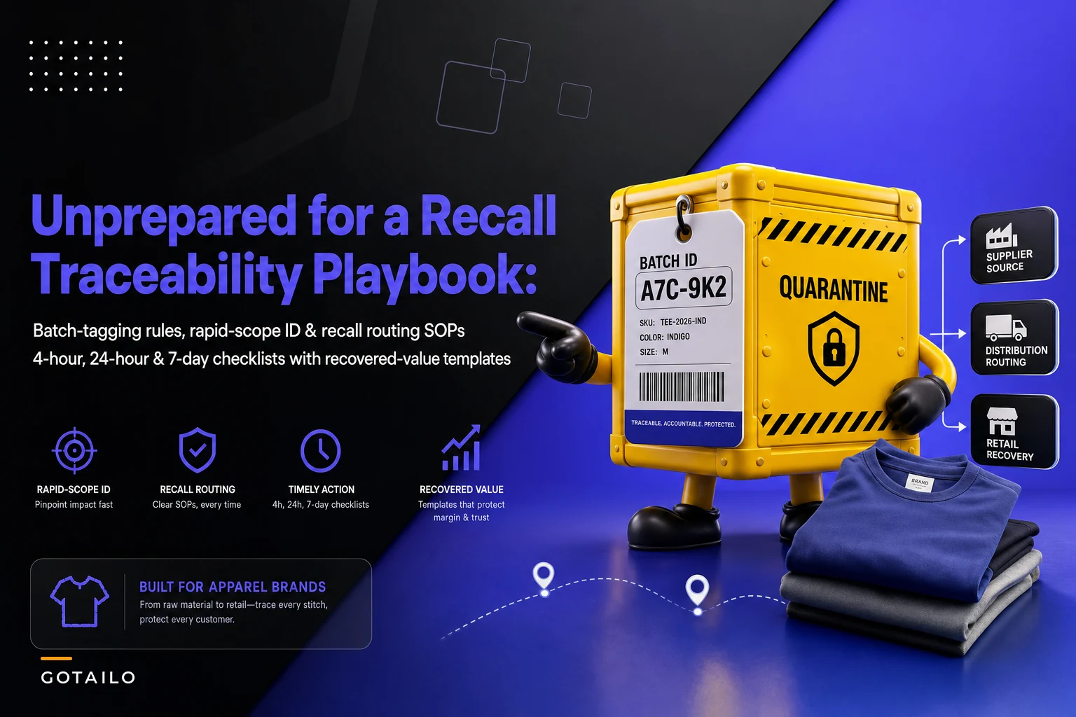 Unprepared for a recall? A batch-level apparel traceability playbook with 4-hour, 24-hour and 7-day checklists