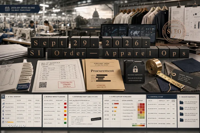 What the White House’s 'Super Intelligence' Order Means for Apparel Operations: Data Governance, Vendor Controls and Procurement Steps