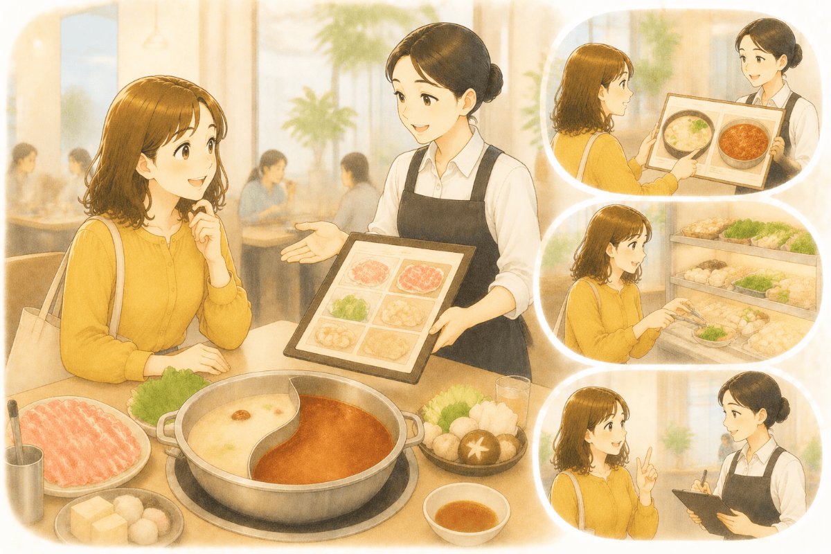 台湾の火鍋店で使う中国語｜スープ・具材・食べ放題の注文方法