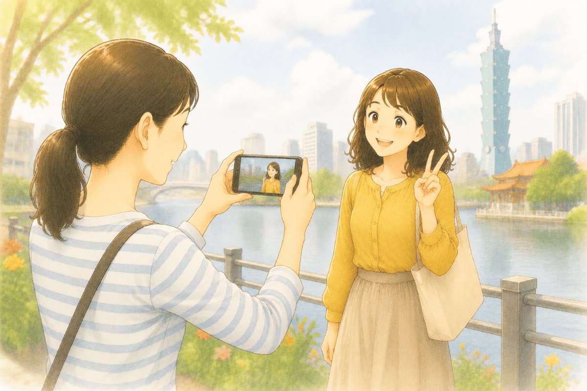 中国語で「写真を撮ってください」｜台湾旅行の撮影フレーズ