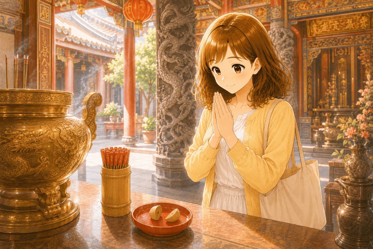 台湾のお寺参拝の作法｜おみくじ・擲筊のやり方とマナー