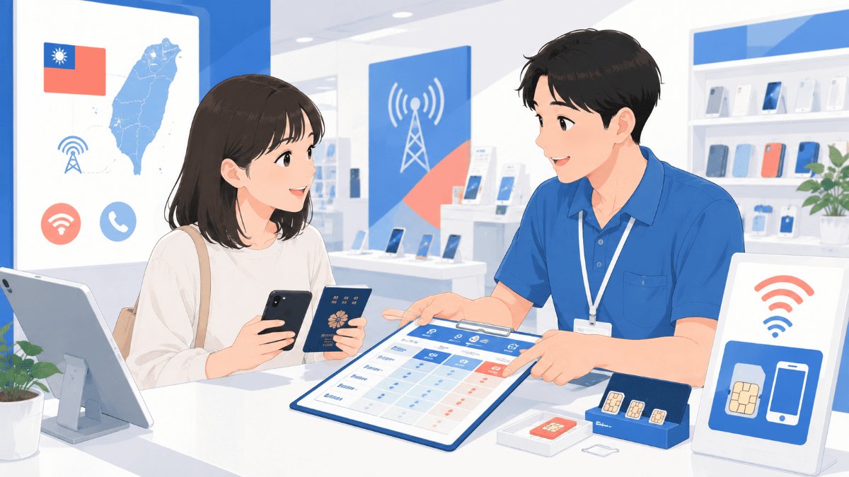 台湾でSIM契約｜携帯ショップで使う中国語