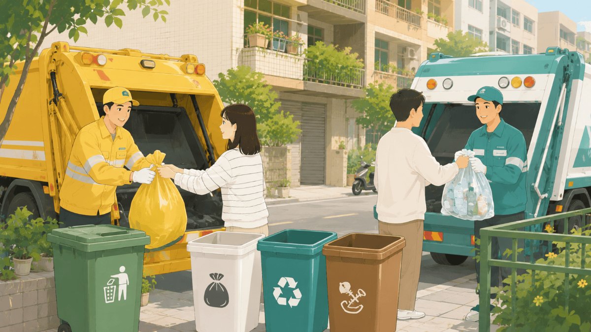 台湾のゴミ出しルール｜分別方法と関連中国語