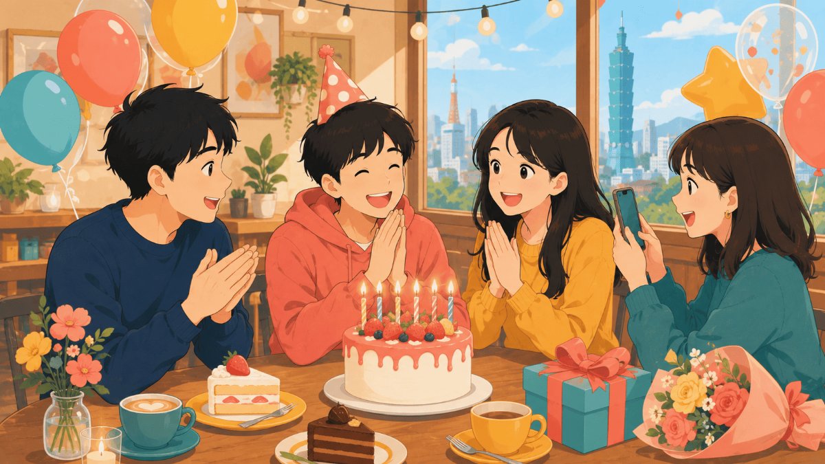 「誕生日おめでとう」の中国語｜台湾で使うお祝いメッセージ例文