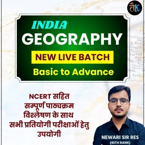 India Geography New Live Batch