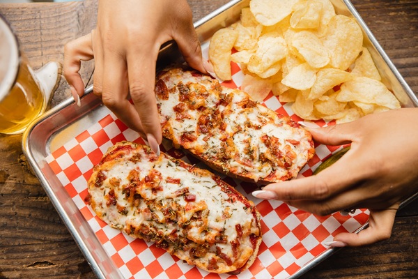 Meat Lovers Pretzel Pizza