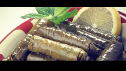 Grape Leaves Plate