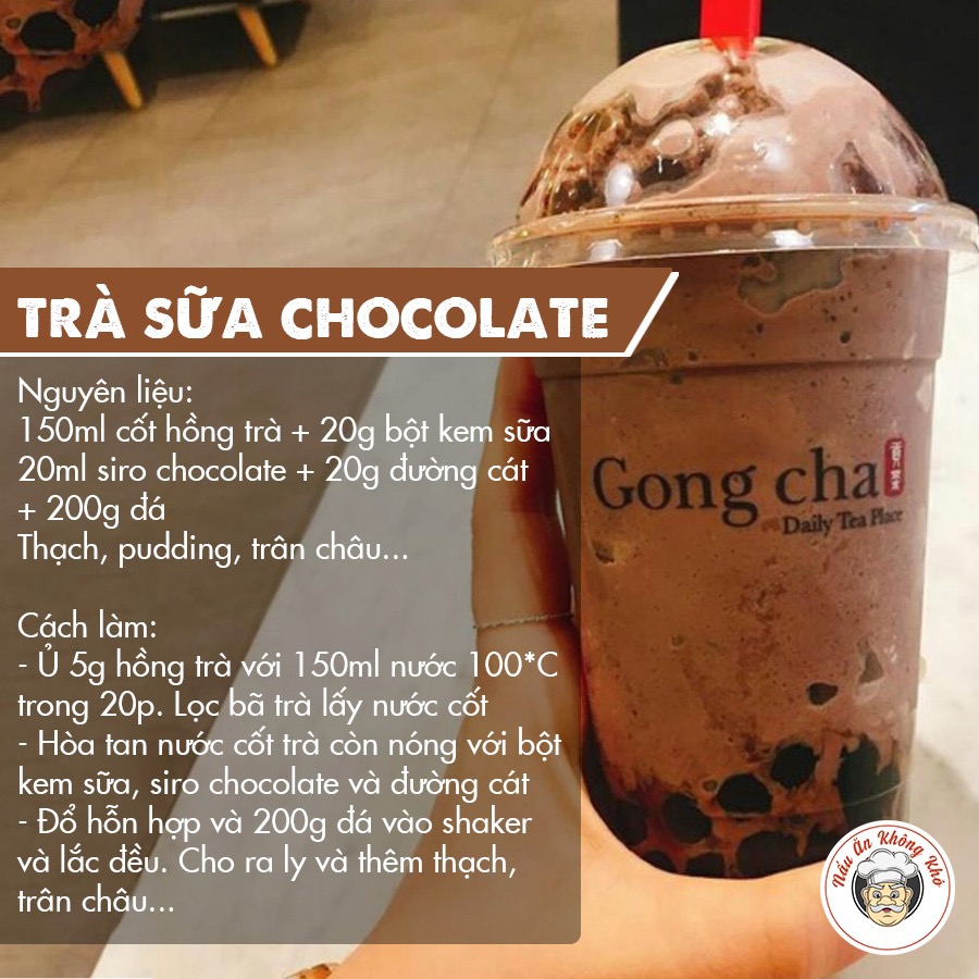 những cách làm đồ uống tại nhà dễ làm va bổ dưỡng#tradao #trasuachocolate #trasuatranchau #talkomi