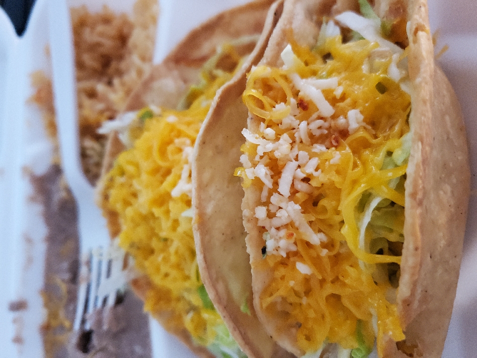 chicken tacos combination.  😋