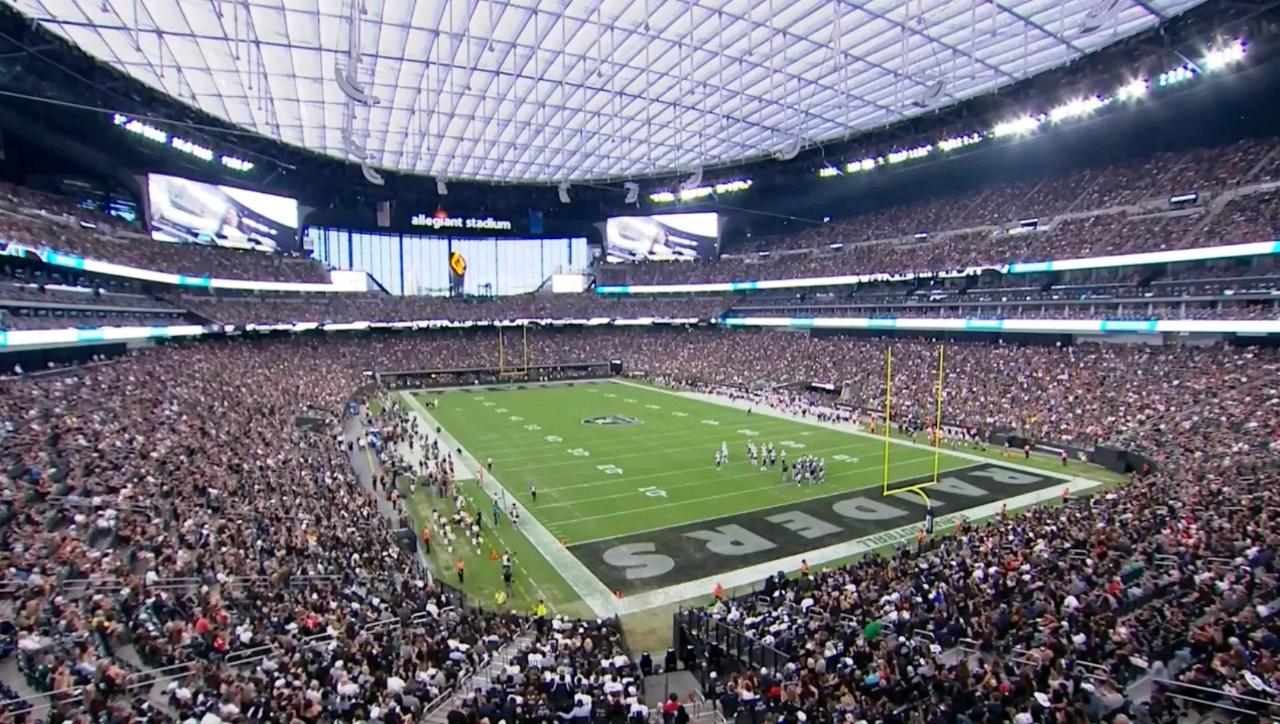 live stream NFL concession stands are OPEN AT:  New England Patriots vs Las Vegas Raiders at: Allegiant Stadium 8:15 pm ET AUG 26 2022 #UNLV Las Vegas strip #NV