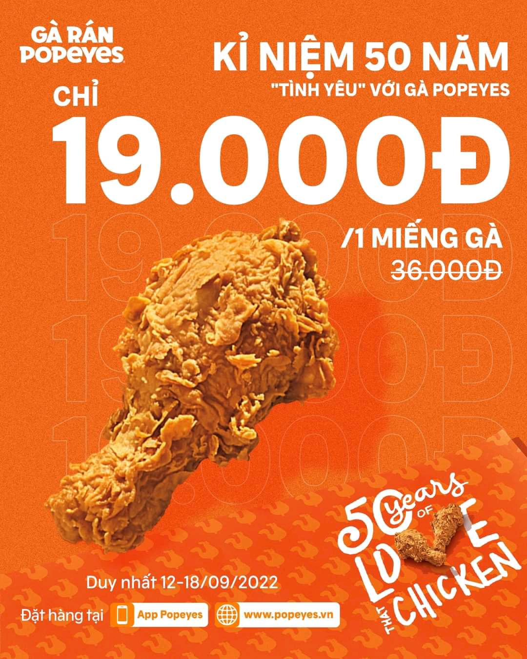 "Popeyes love me, #Popeyes give me all his big deal That Gà Giòn Cay, 19K ah ah ah My sugar daddy" #grab #saigon #tphcm American #chicken delivery nearby