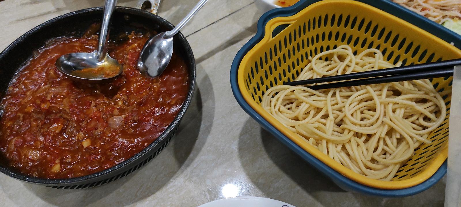 Homemade #OliveGarden #Spaghetti with meat sauce