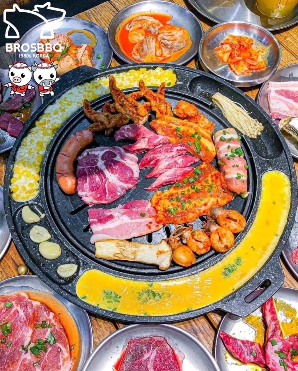 Bros #BBQ Korean #bbq in #TPHCM #saigon restaurant nearby #grab #zalopay #momo #vimo 
